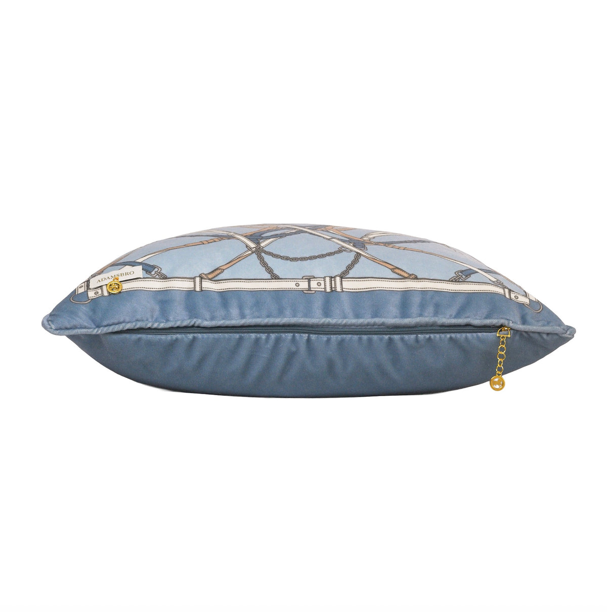 Bite velvet cushion Denim Blue