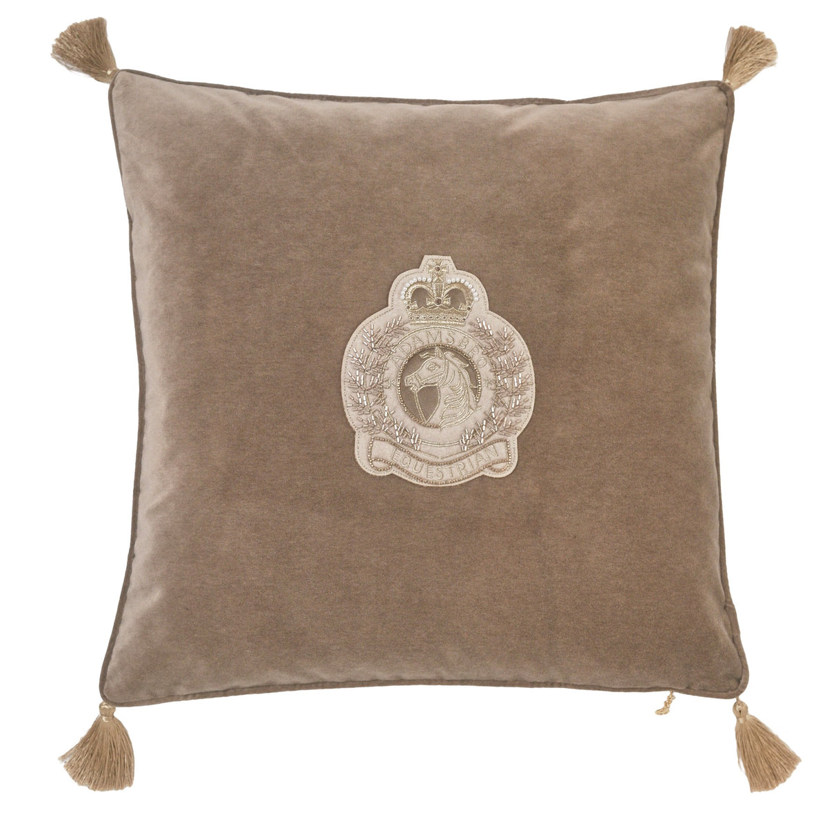Luxury velvet badge with tassel