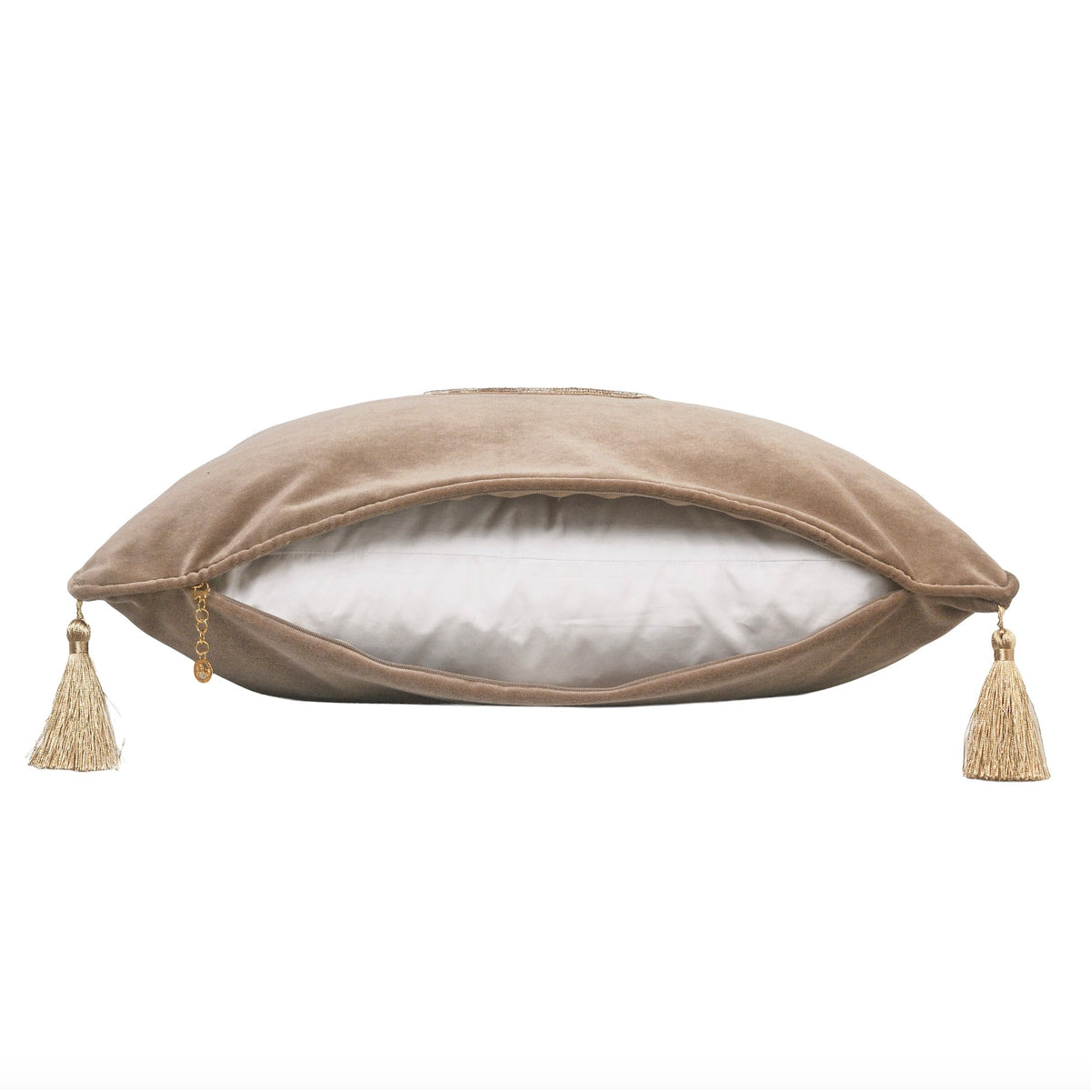 Luxury velvet badge with tassel