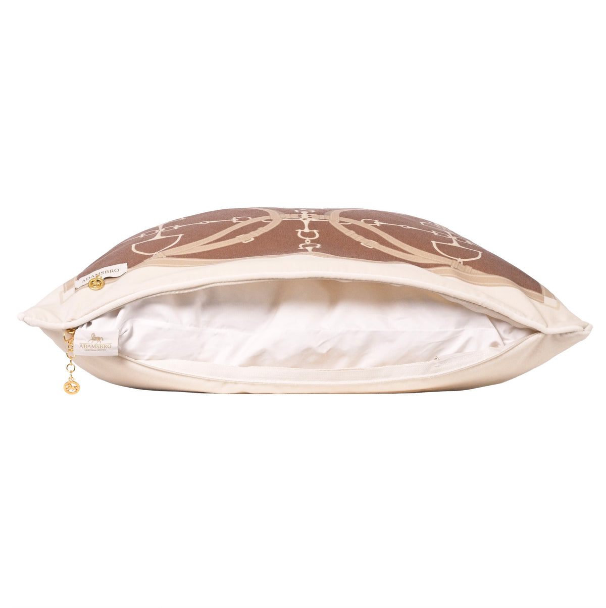 Bite Luxury velvet cushion Nougat