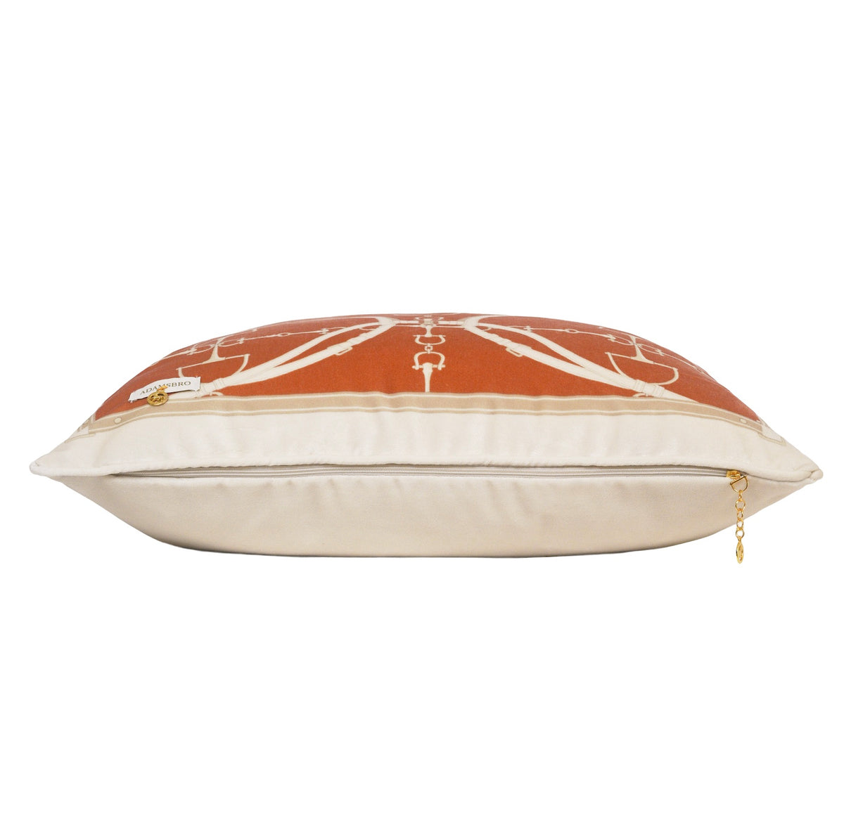 Bite Luxury velvet cushion Rust Orange