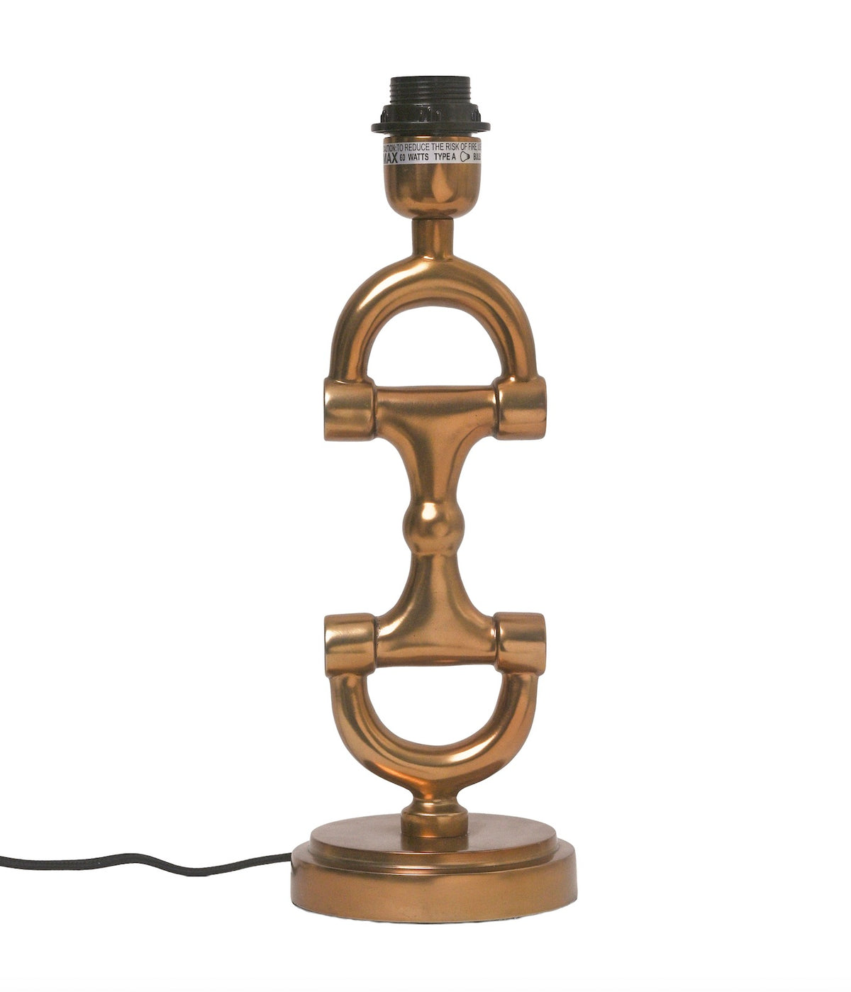 BIT Lamp stand Brass including Off-white Linnen Shade