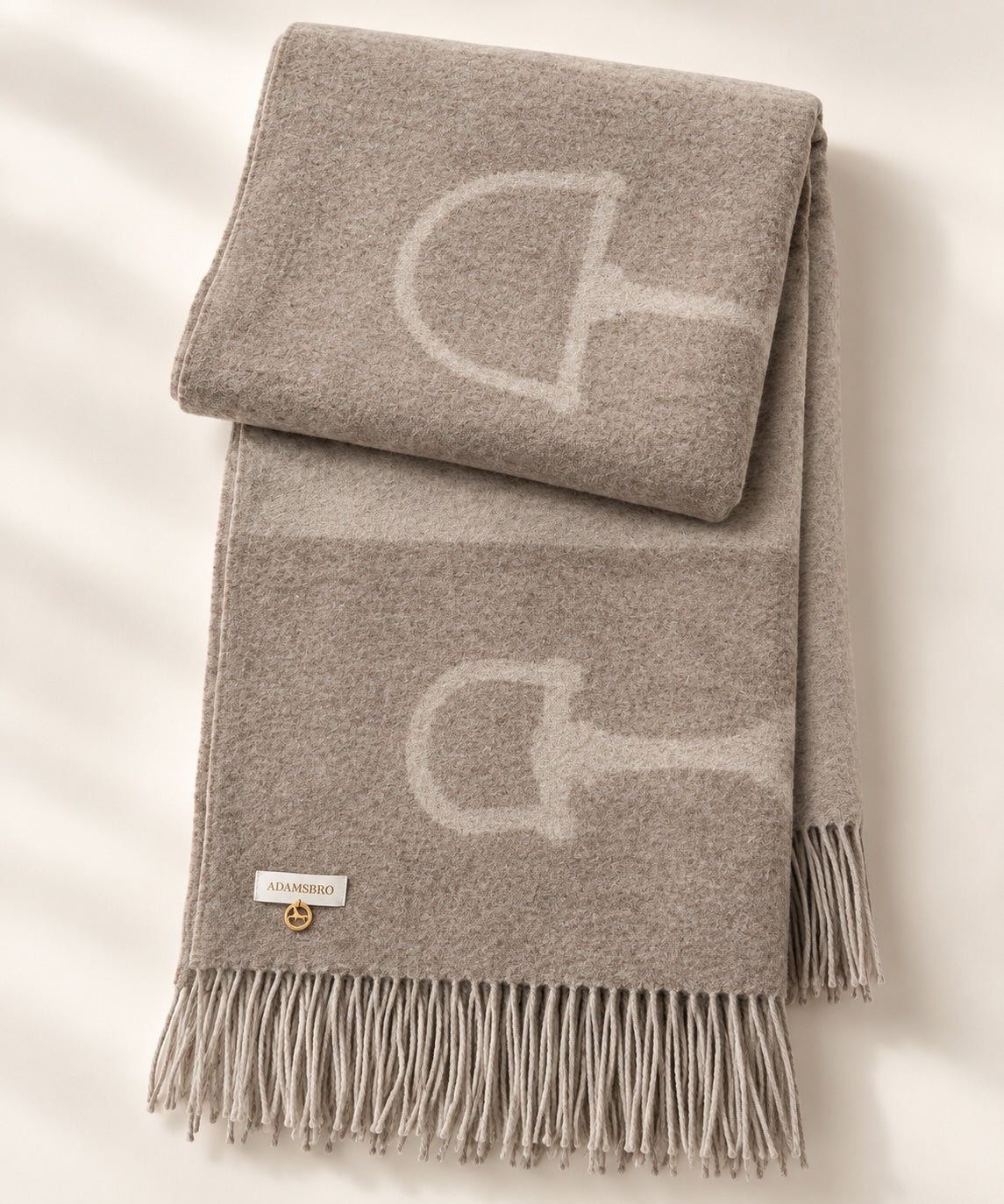 Cashmere Throw Beige.