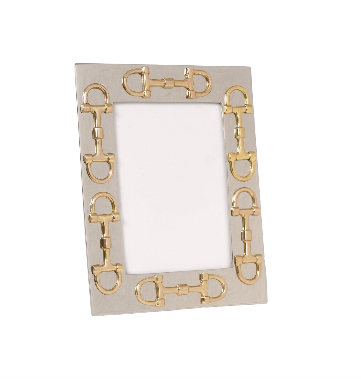 Snaffle Bit Picture Frame Mix Silver & Gold