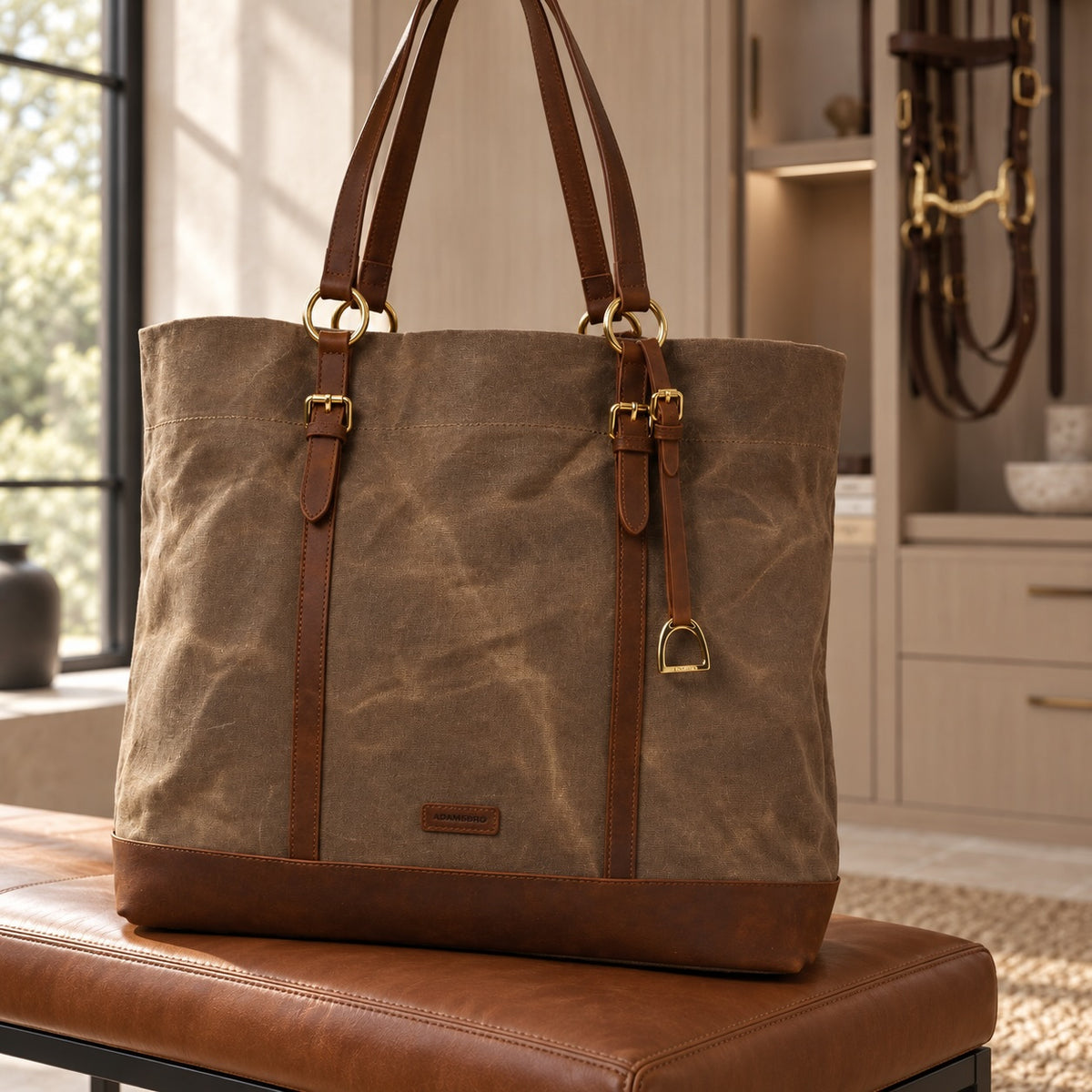 Waxed Cotton Canvas Shopper
