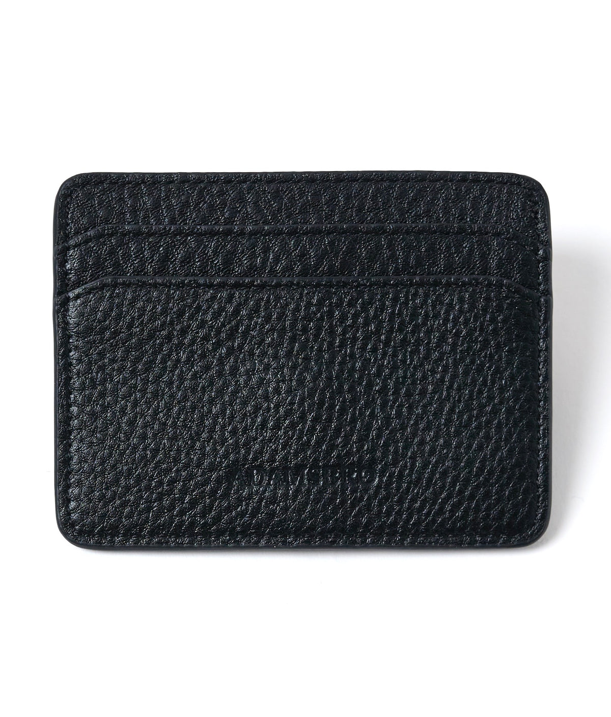 Black Stirrup Cardholder- Genuine Leather
