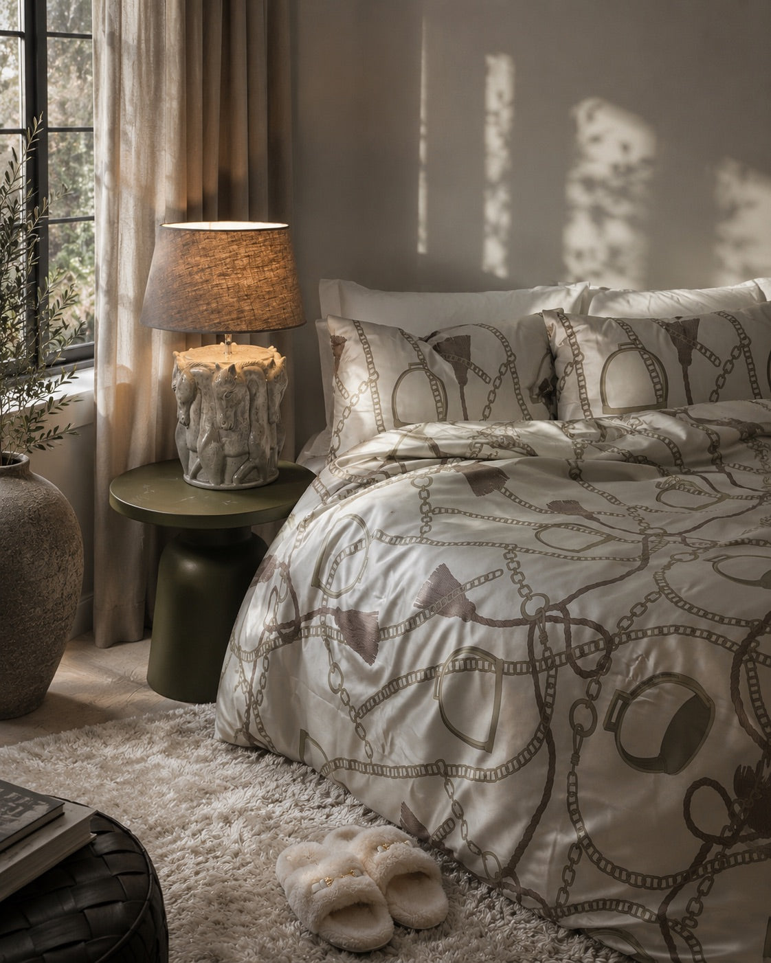 Chain Duvet Cover King Size 240X220