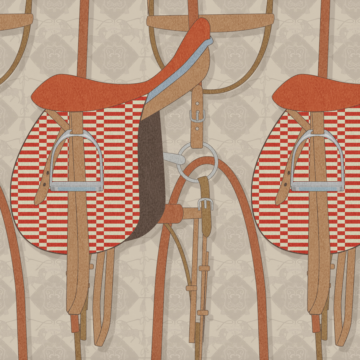 17-09-031-02/P wallpaper sample Saddle wall.