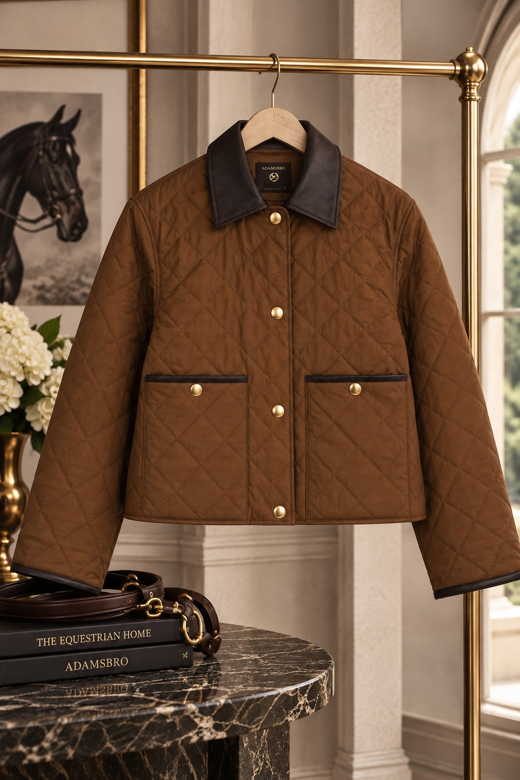Exclusive Quilted Barn Jacket Brown