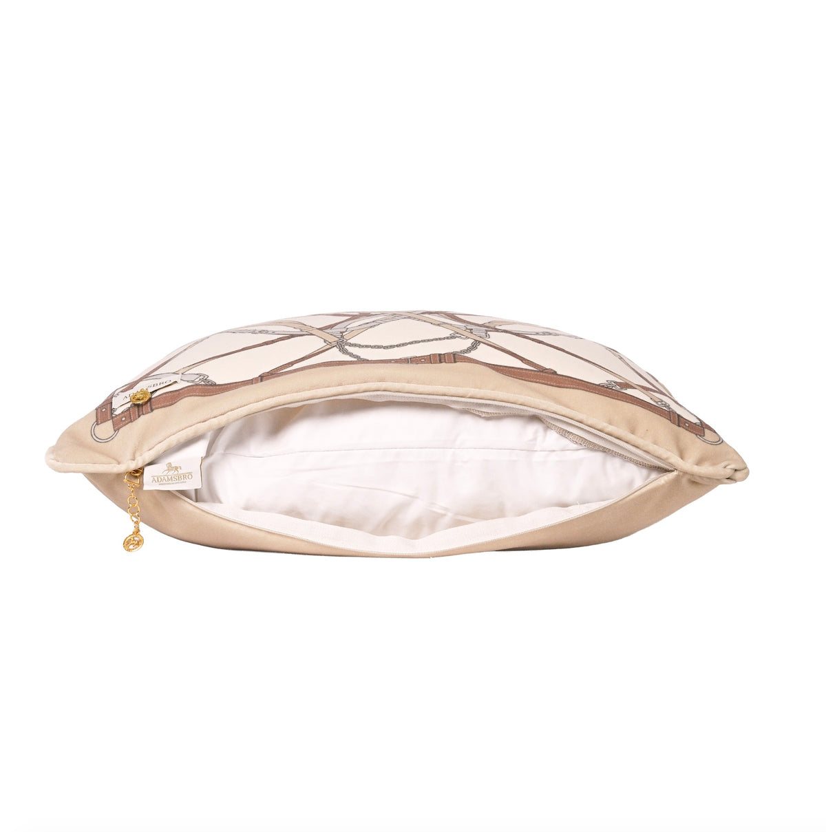 Bite velvet cushion Nougat