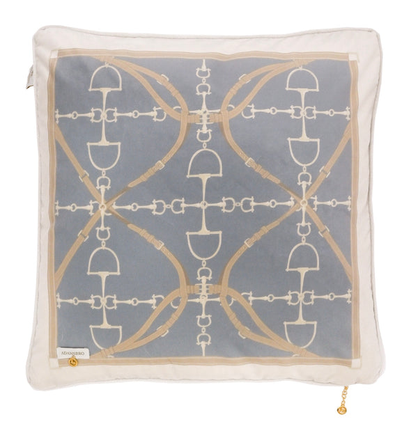 Bite Luxury velvet cushion Pale Blue