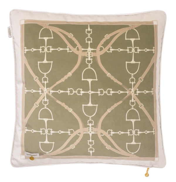 Bite Luxury velvet cushion Celadon green