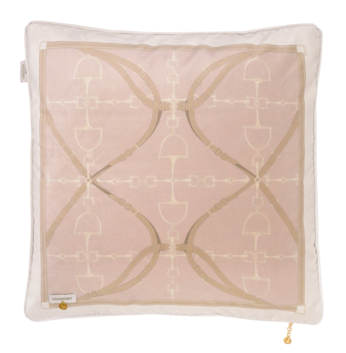 Bite Luxury velvet cushion Soft Pink