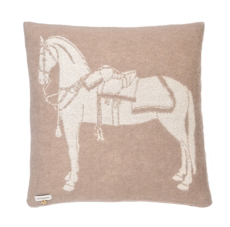 Horses Cushion 100% New Zealand lambswool