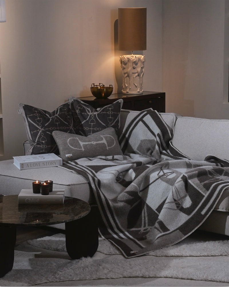 Multi Horses Throw – 100% New Zealand Lambswool