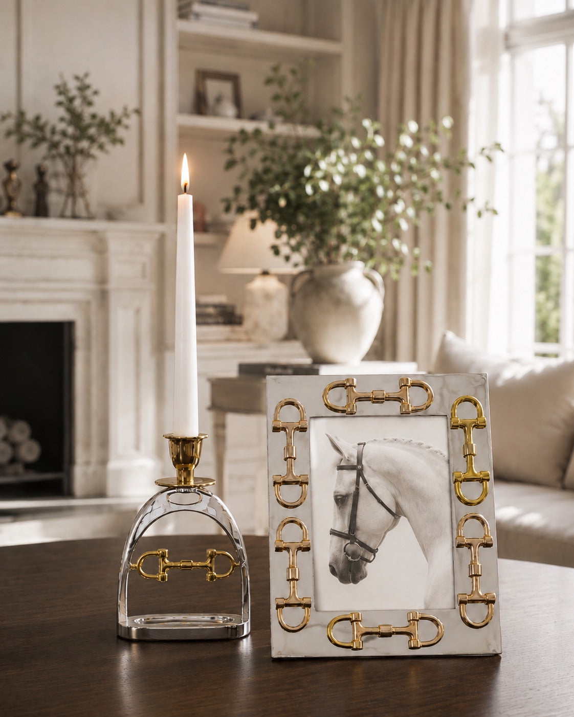 Snaffle Bit Candle Holder