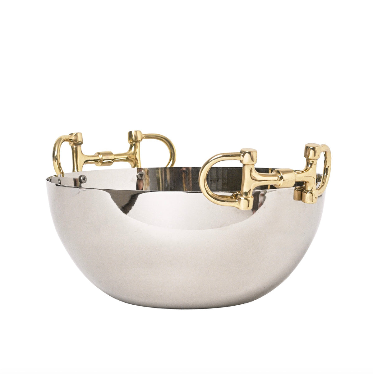 Snaffle Bit Serving Bowl Silver