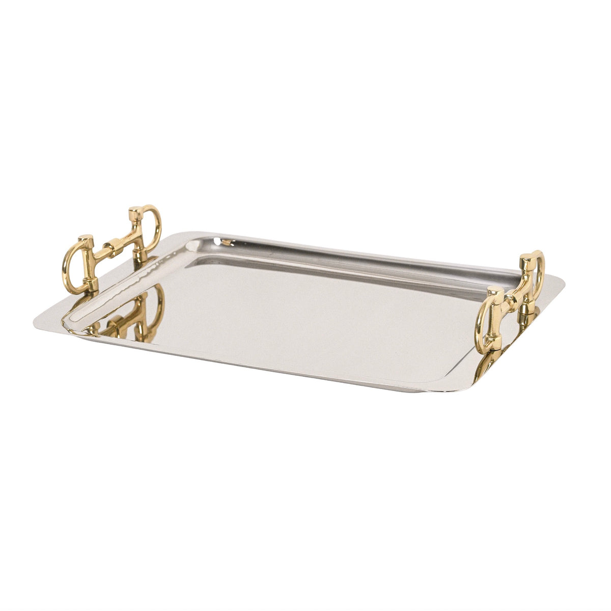 Snaffle Bit Serving Tray – Silver & Gold