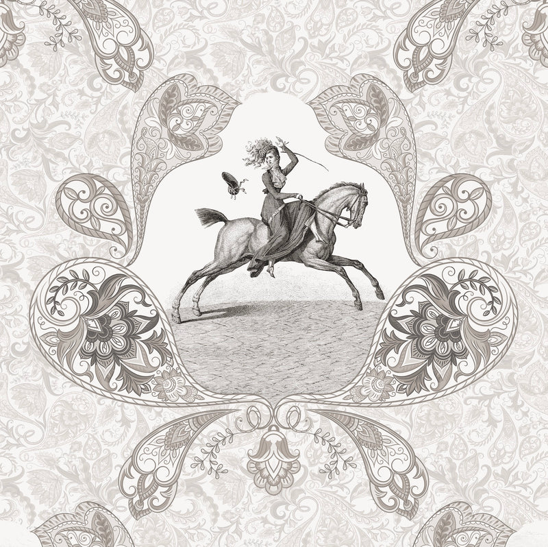 17-09-025-42 Wallpaper Paisley Greige