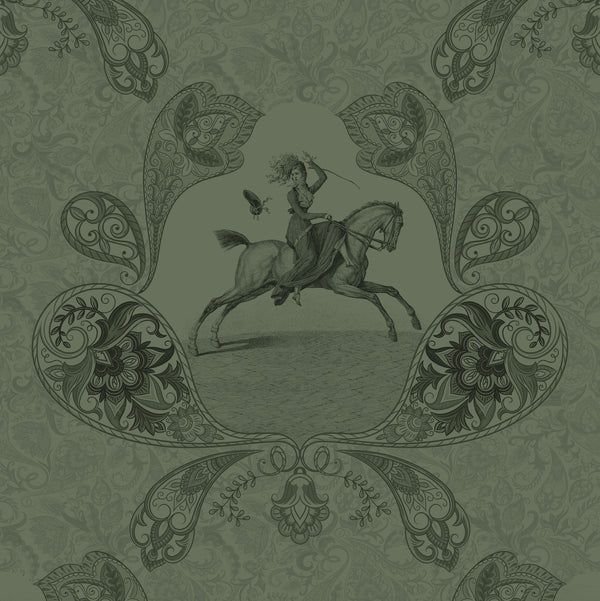 17-09-025-62 Wallpaper Paisley Forest Green
