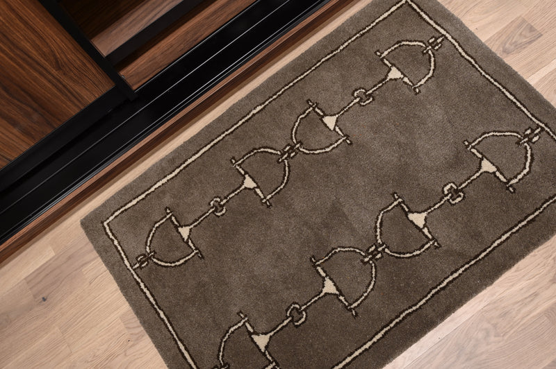 TAUPE RUG 100% wool