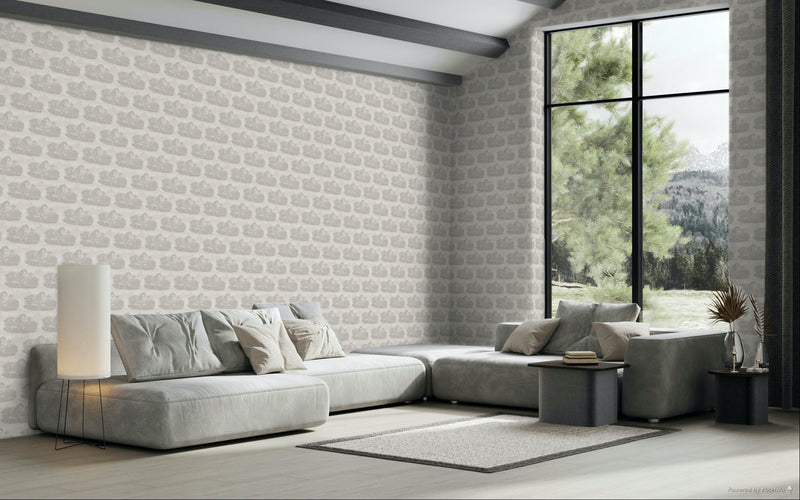 17-09-023-00 Wallpaper Horse Toile Offwhite