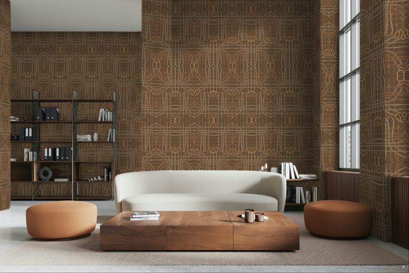 17-09-024-45 Wallpaper Bridle Dark Brown