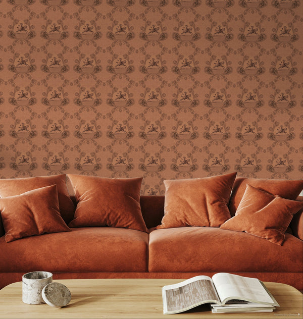 17-09-025-06 Wallpaper Paisley Rust