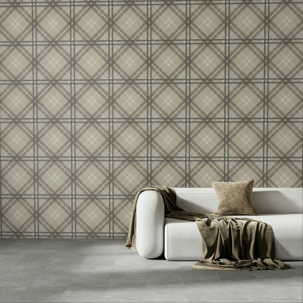 17-09-034-04 Wallpaper Tartan Doeskin
