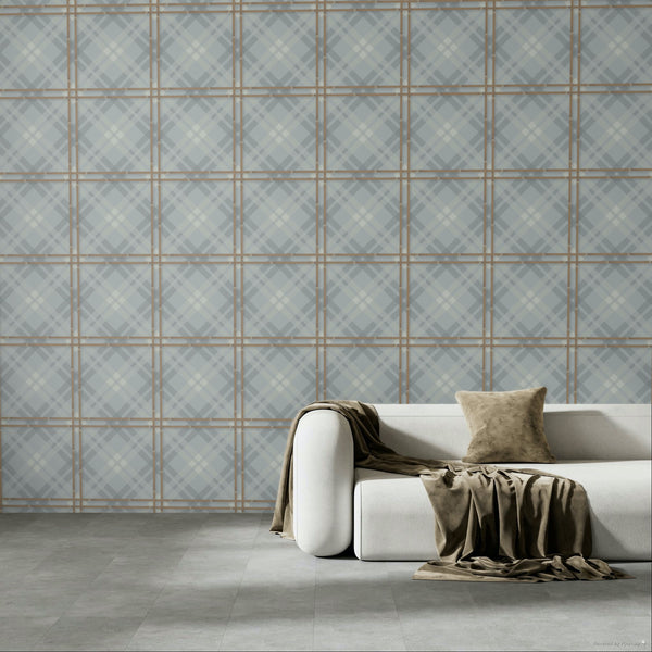 17-09-034-30 Wallpaper Tartan Mirage Grey