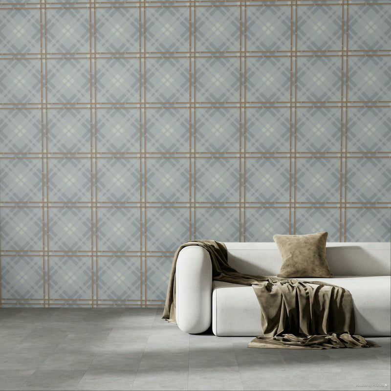 17-09-034-30 Wallpaper Tartan Mirage Grey