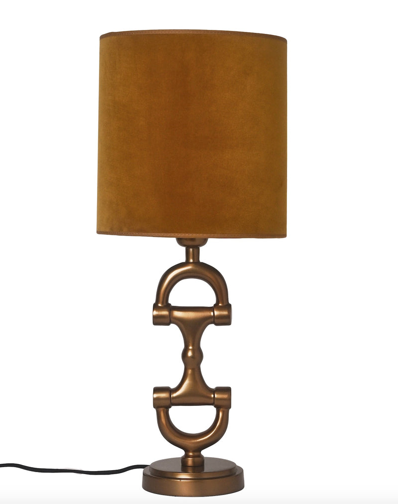 BIT Lamp stand Brass including Golden Mustard Shade.