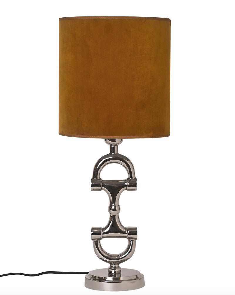 BIT Lamp stand Silver including Golden Mustard Shade.