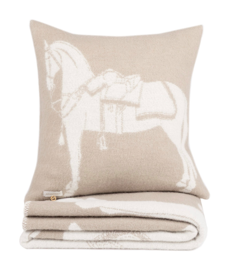 HORSES Throw – 100% New Zealand Lambswool