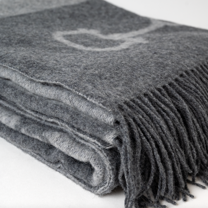 Cashmere Throw Dark Grey