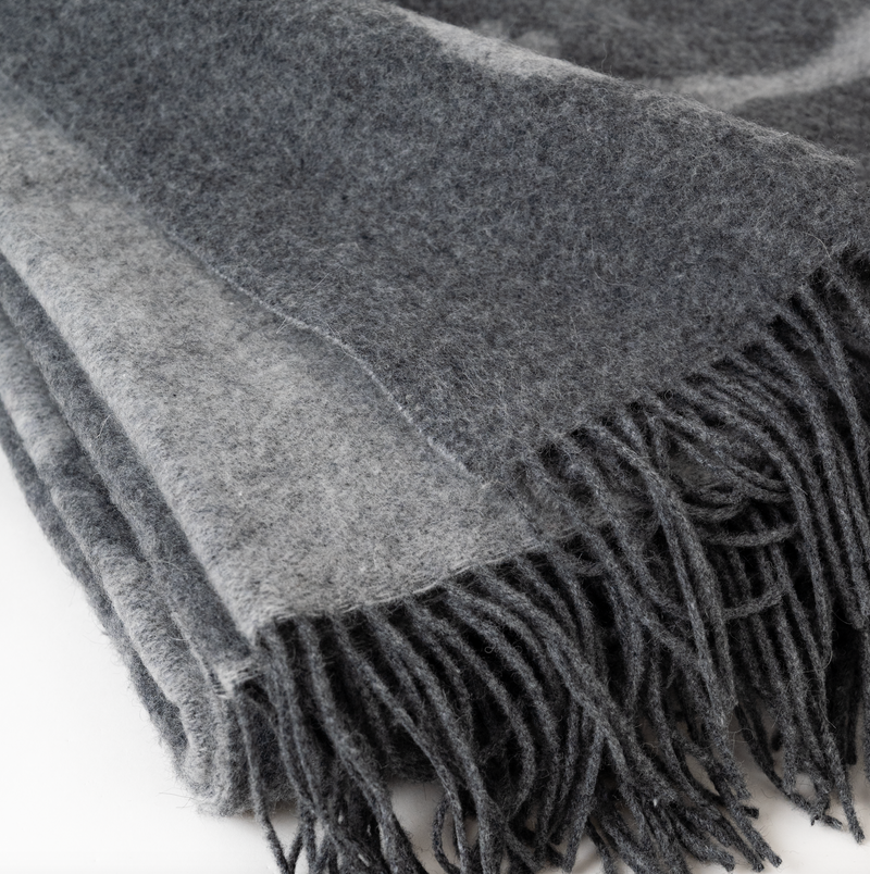 Cashmere Throw Dark Grey