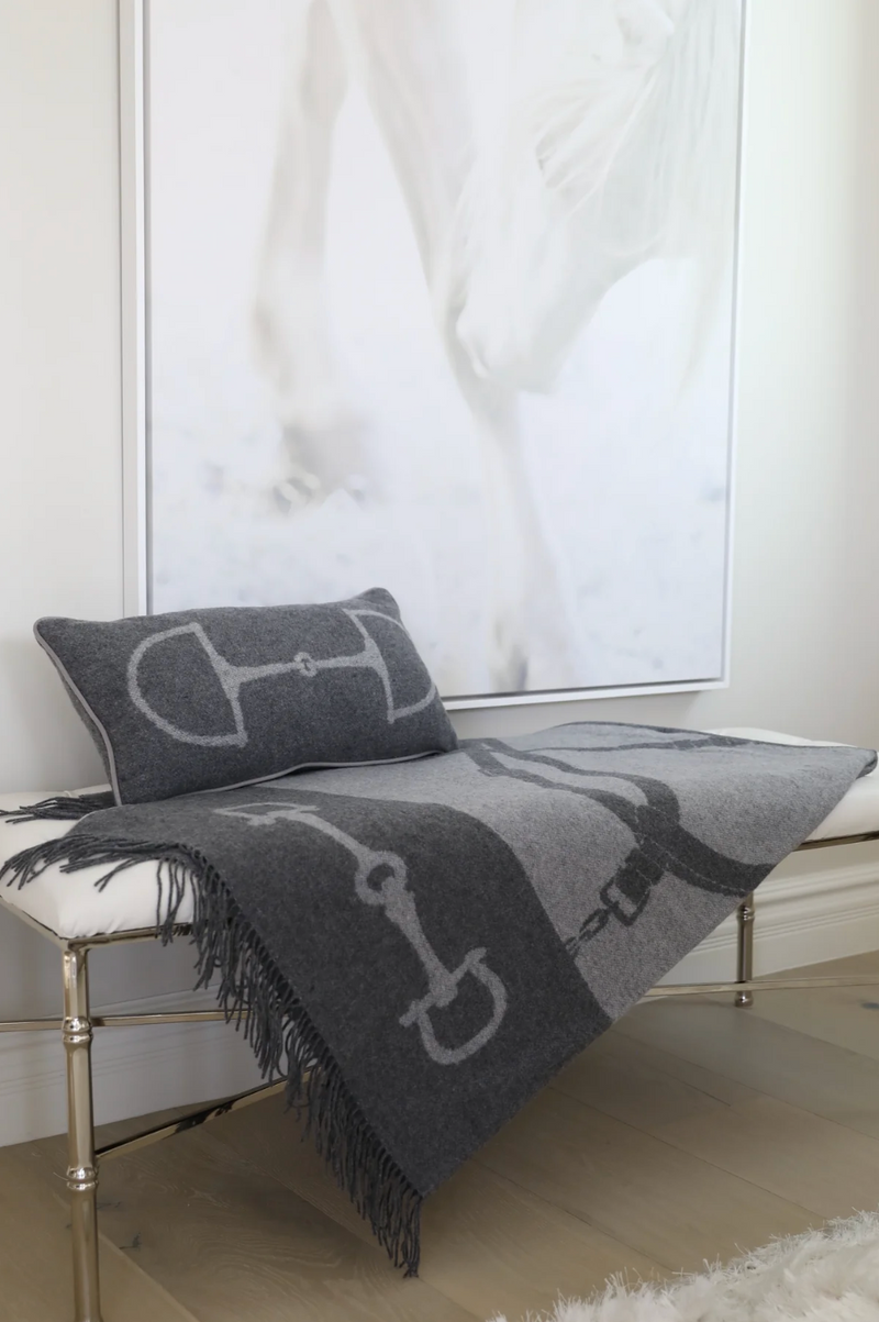 Cashmere Throw Dark Grey