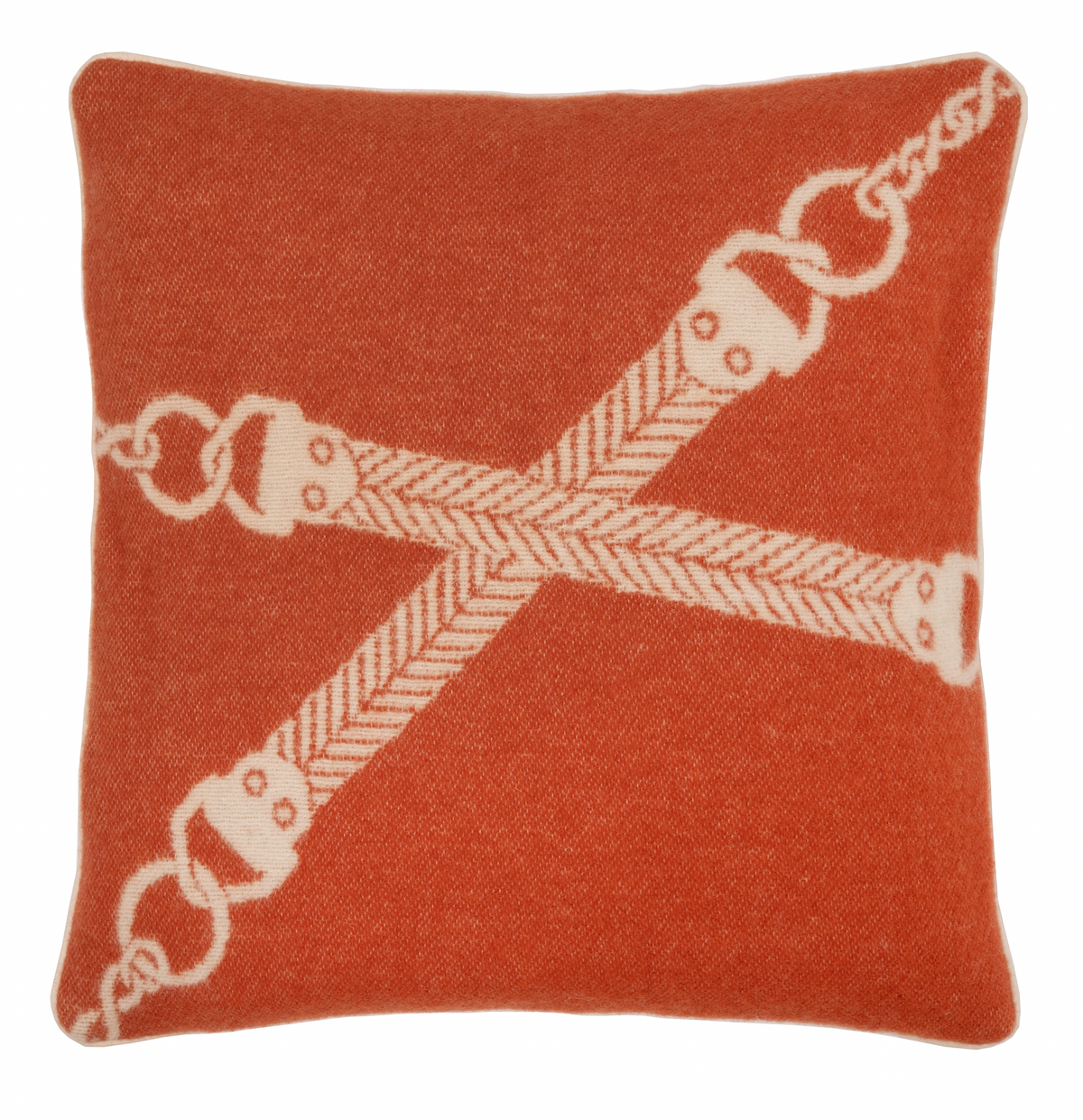 CLASSIC BIT CUSHION NZ WOOL RUST