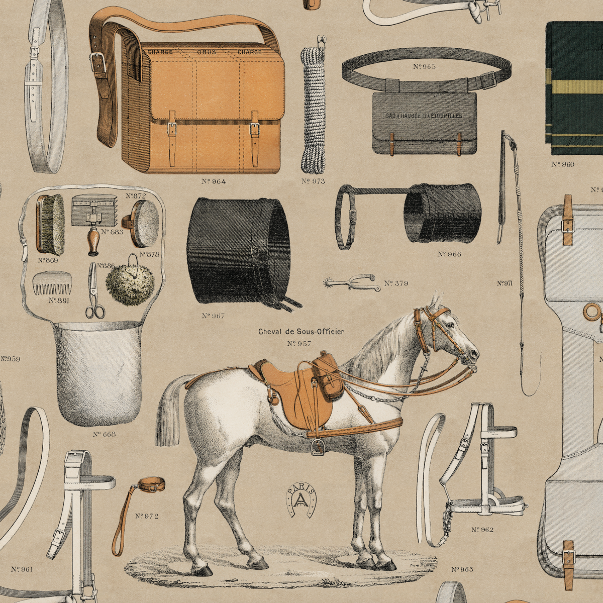 17-09-027-04 Wallpaper CHEVAL DES PARIS small