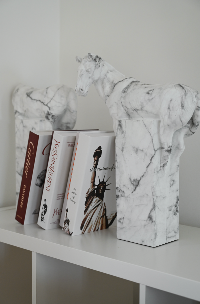 AWAKE HORSE SCULPTURE MARBLE
