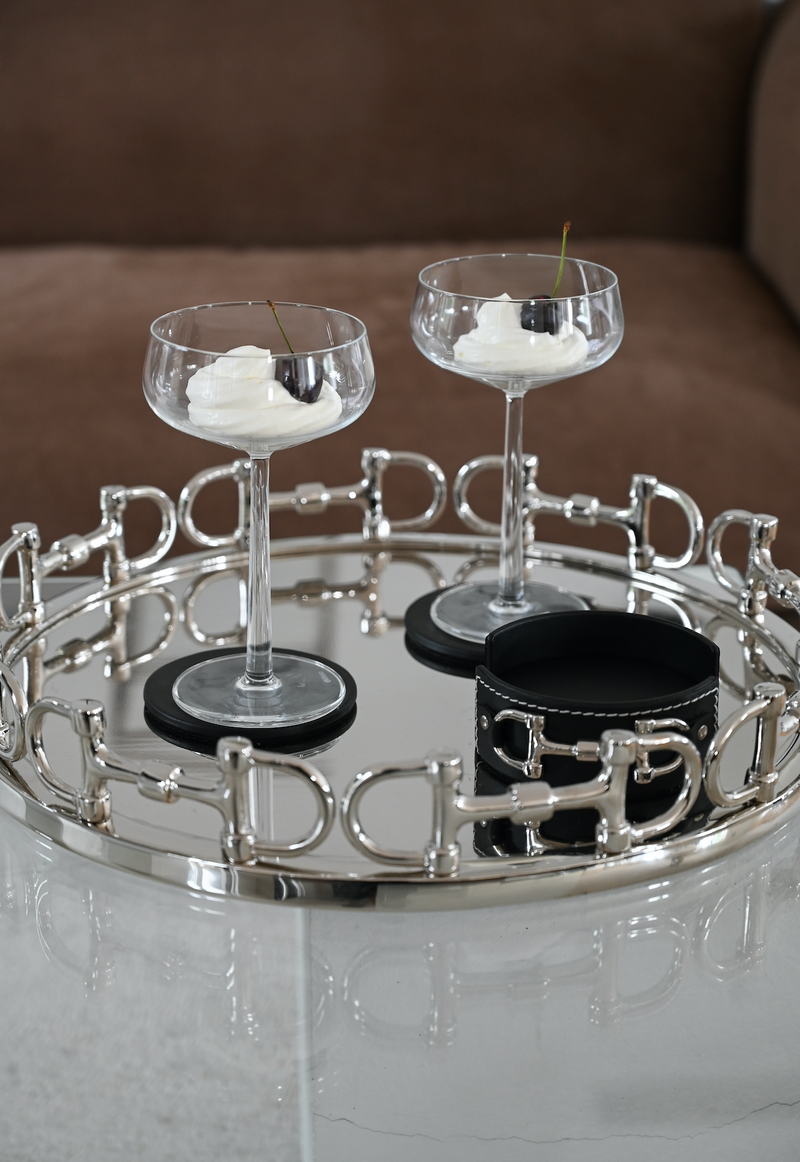 Snaffle Bit Round  Tray