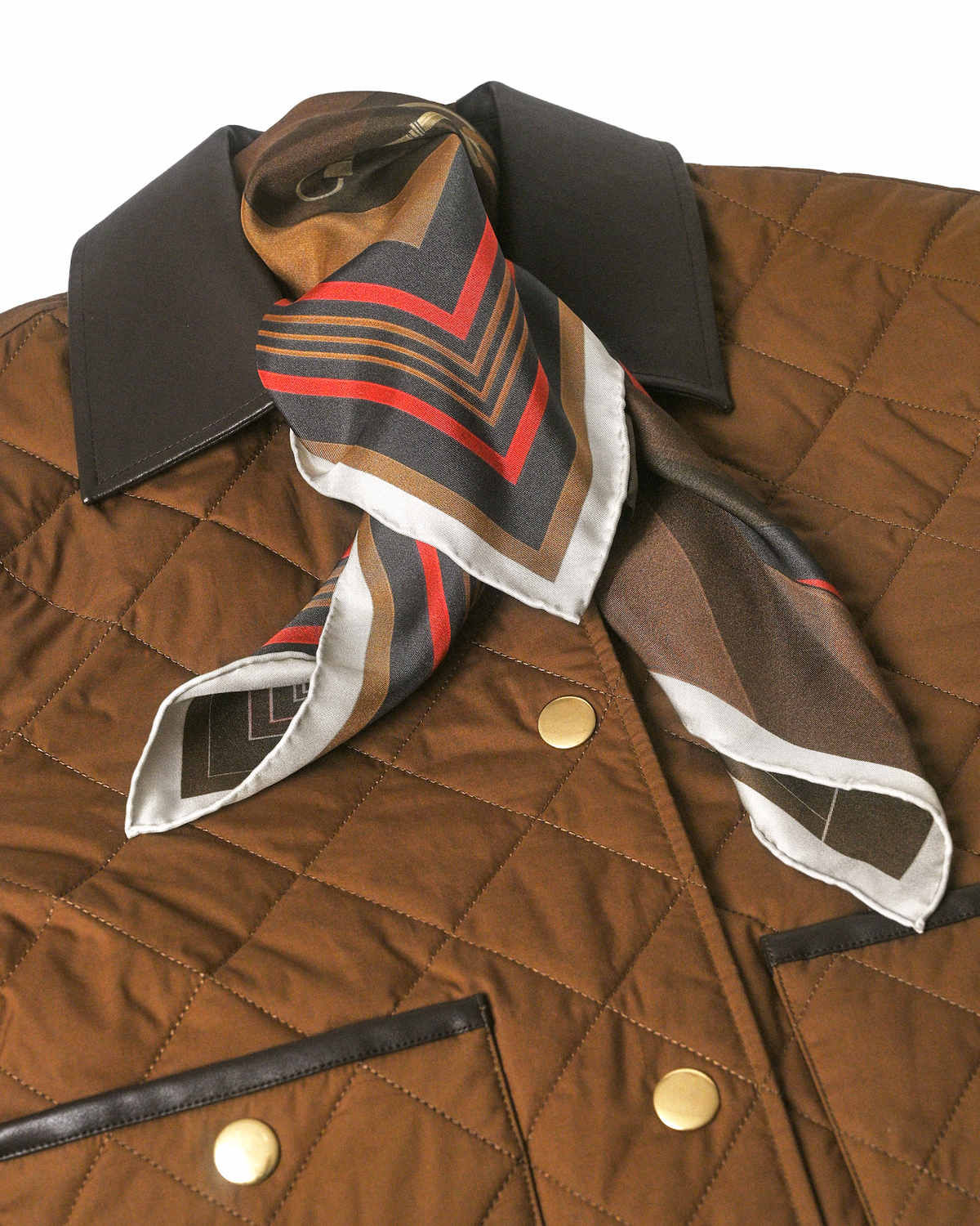 Exclusive Quilted Barn Jacket  Brown