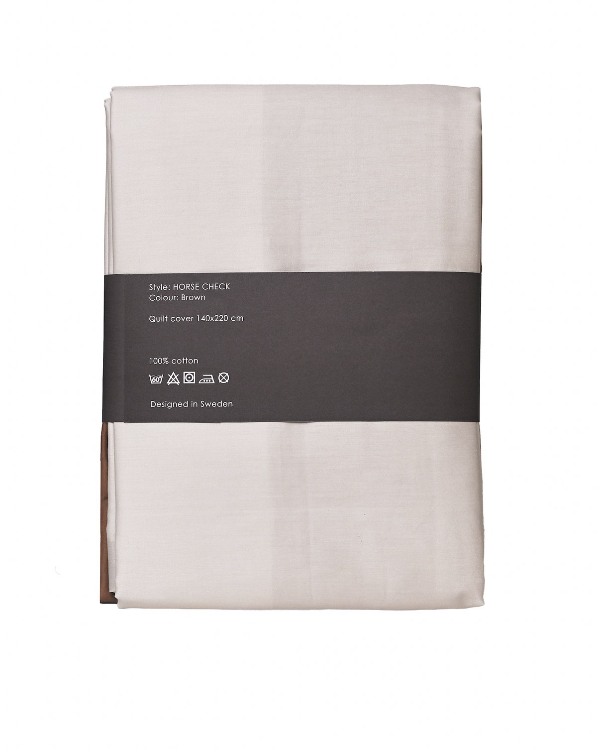 Horse Check Duvet Cover Single 140 x 200