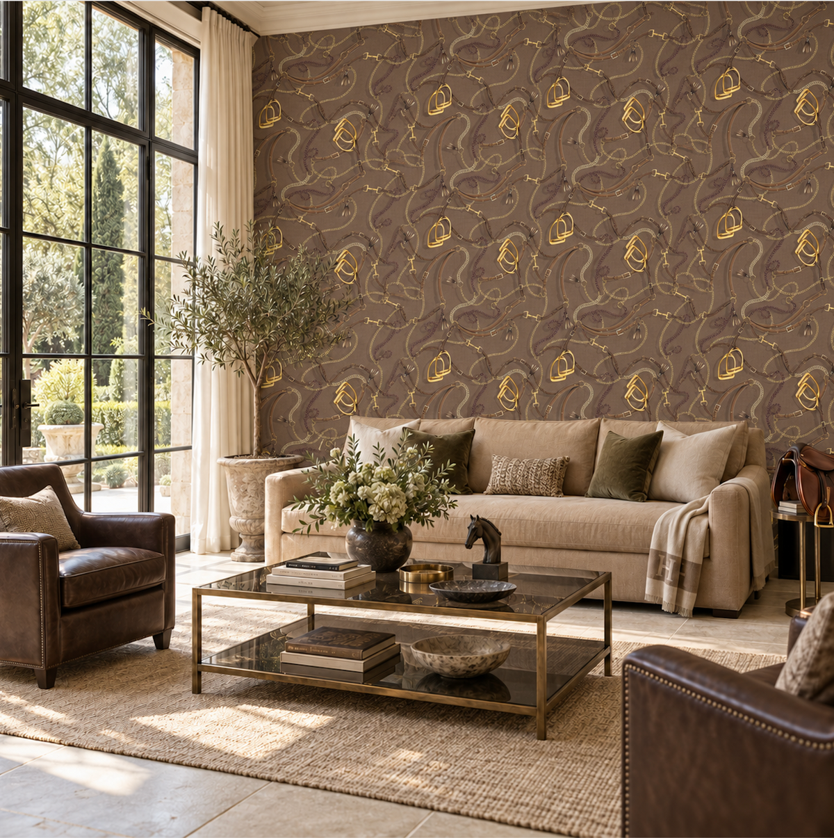17-09-006-40/P WALLPAPER SAMPLE TRESSAGE MUD