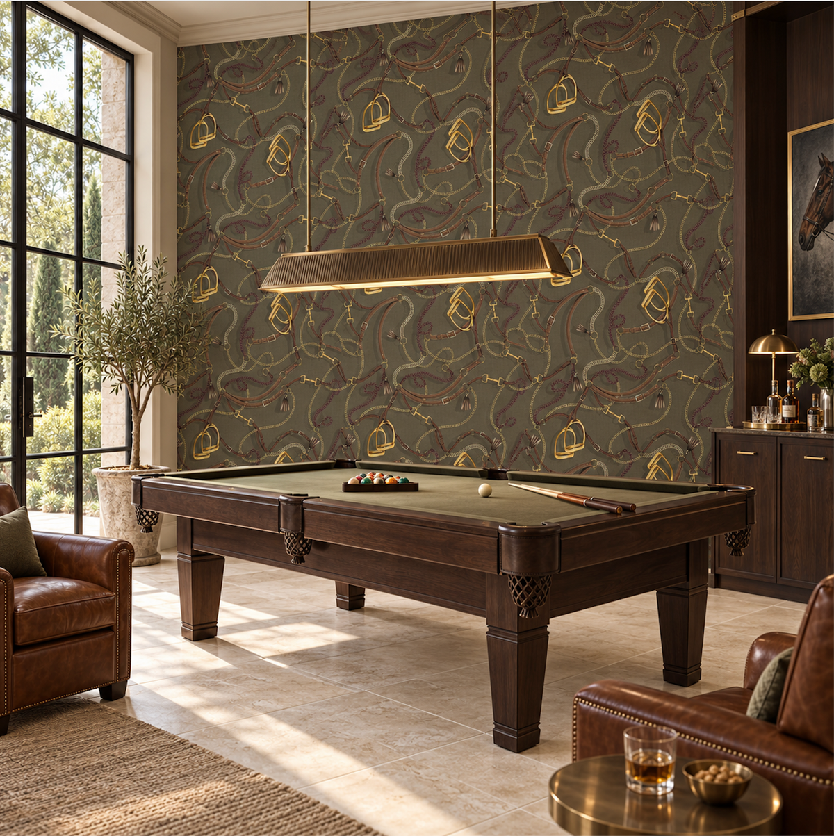 17-09-006-60 WALLPAPER TRESSAGE OLIVE