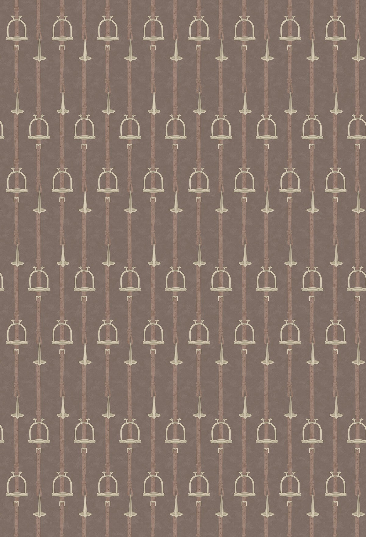 17-09-035-06 Wallpaper Stirrup Stripe Brown