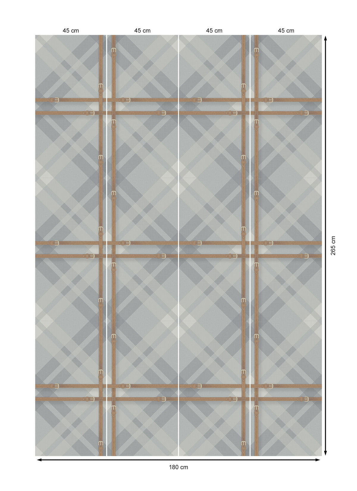 17-09-034-30 Wallpaper Tartan Mirage Grey