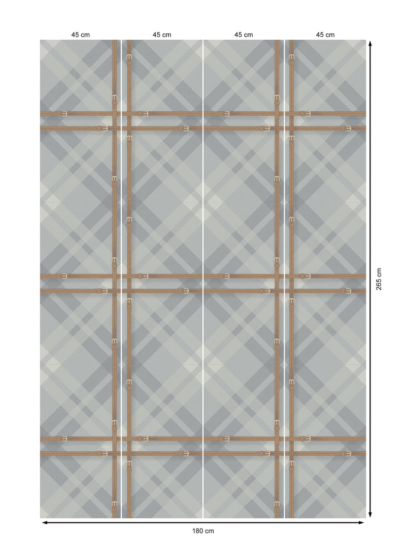 17-09-034-30 Wallpaper Tartan Mirage Grey