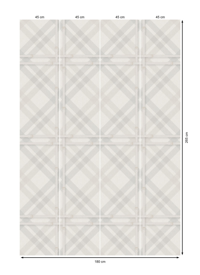 17-09-034-00 Wallpaper Tartan Off-white