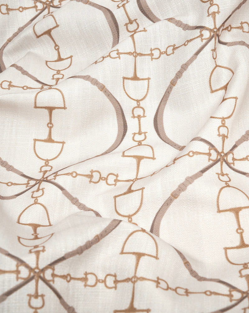 Fabric By meters Bite Luxury  Off-white